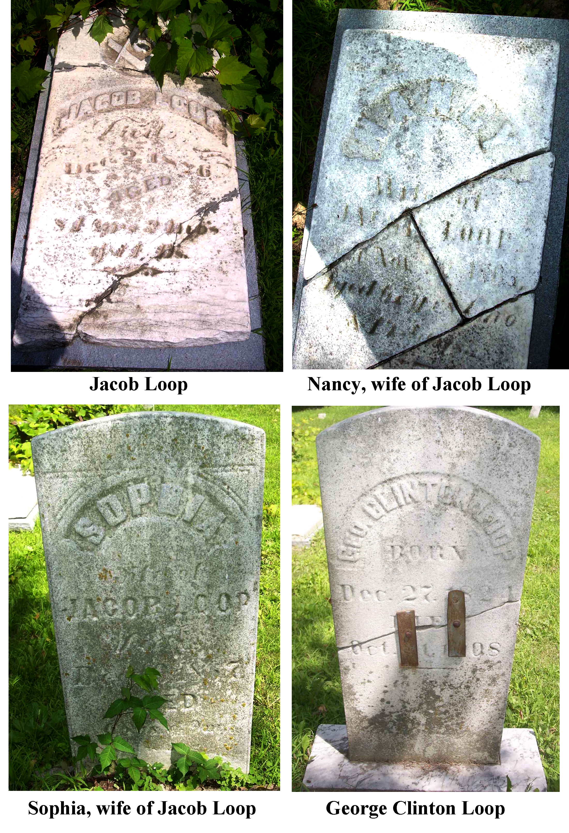 Jacob Loop family graves