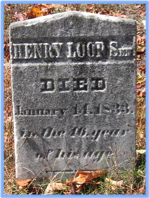 Henry Loop , Senior's grave